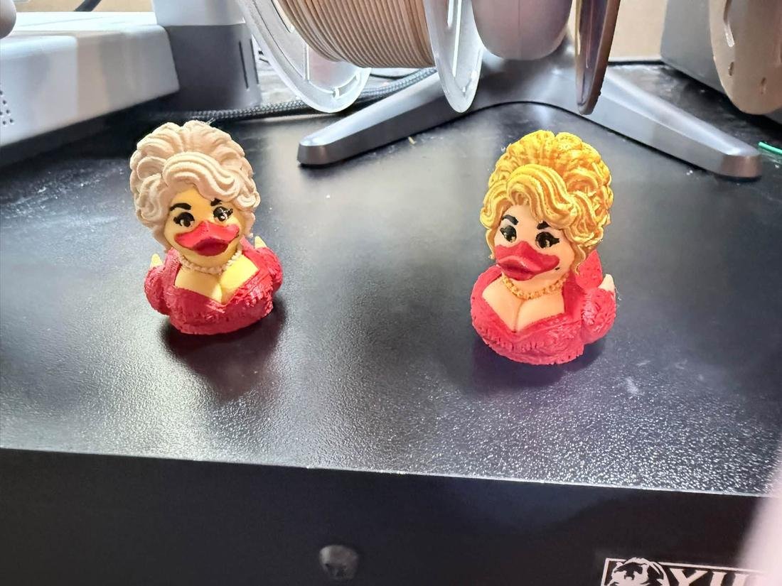 Two Dolly ducks 3D printed