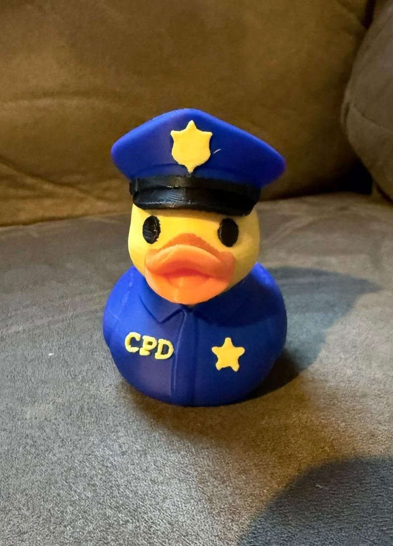 Police officer duck 3D print