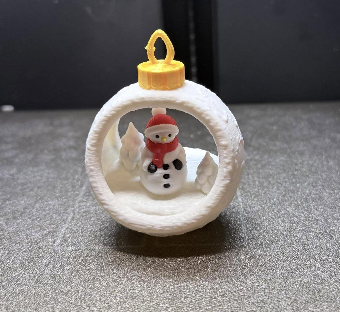 Snowman ornament 3D print