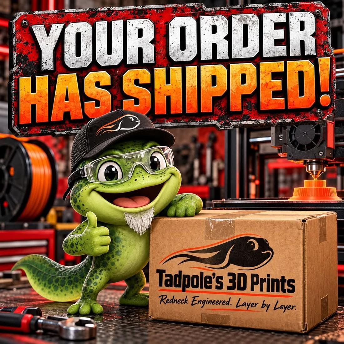 Your order has shipped graphic